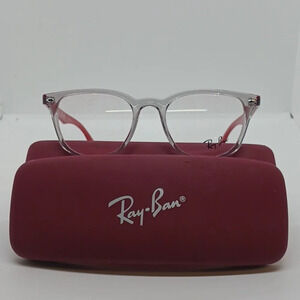 NWT KIDS RAY-BAN EYEGLASS FRAMES 1601 CLEAR RED
